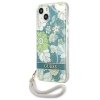Guess GUHCP13SHFLSN iPhone 13 mini 5,4zielony/green hardcase Flower Strap